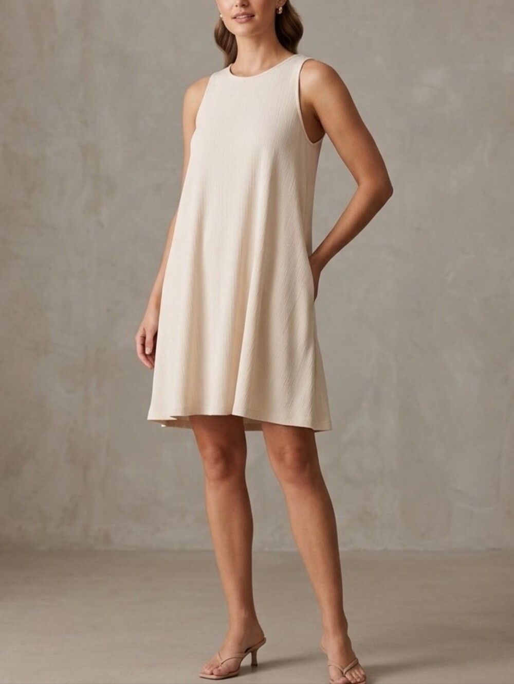 Aritzia Wilfred Trompette Velvet Silk A-line Swing Dress Women's Size M